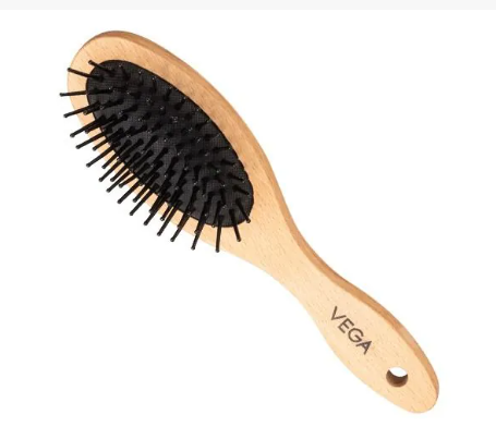 Vega Compact Wooden Hair Brush